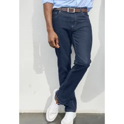 Jeans met 5 zakken in rekbaar katoen - binnenpijplengte 82 cm