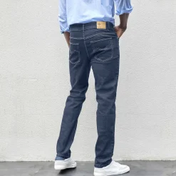 Jeans met 5 zakken in rekbaar katoen - binnenpijplengte 82 cm