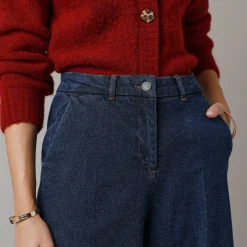 Jeans met broekrok-effect