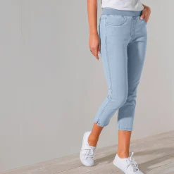 3/4-jeans met elastische taille