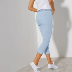 3/4-jeans met elastische taille