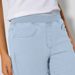 3/4-jeans met elastische taille