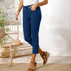 3/4-jeans met elastische taille