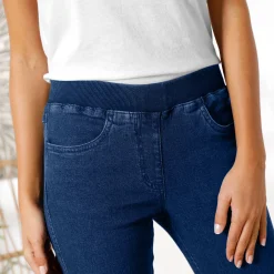 3/4-jeans met elastische taille