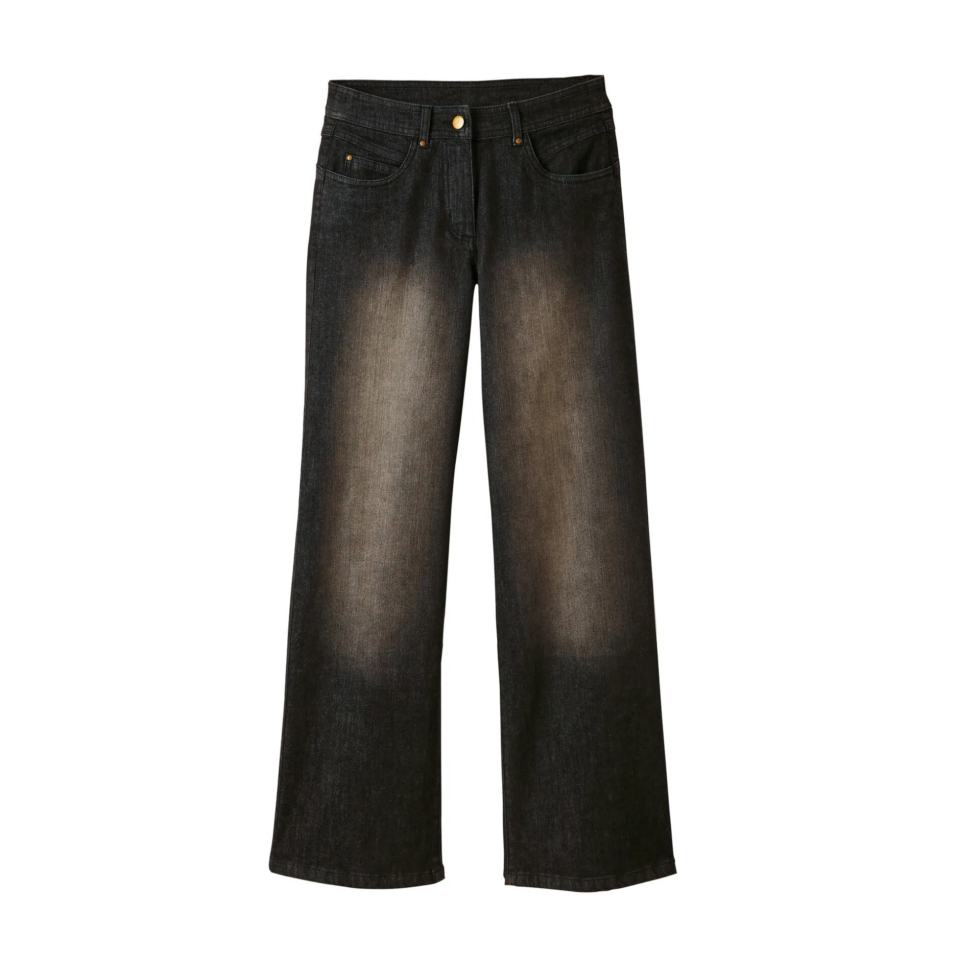Jeans met ruim model, 5 zakken