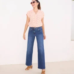 Jeans met ruim model, 5 zakken