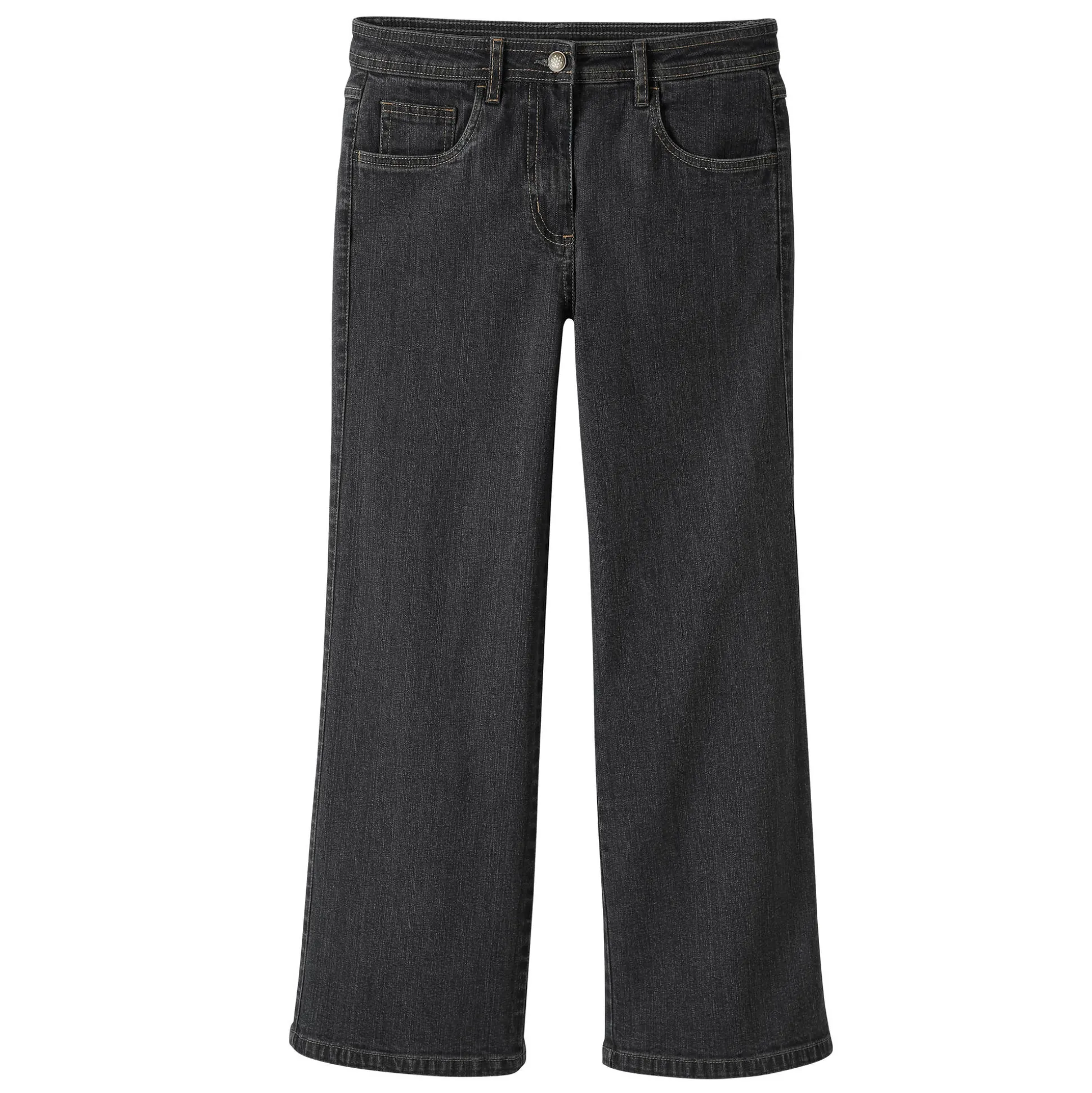 Jeans met wijde pijpen, 5 zakken