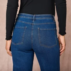 Jeans met wijde pijpen, 5 zakken
