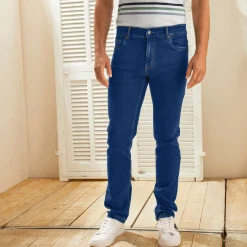 Jeans met 5-zakkenmodel, rekbaar katoen - binnenpijplengte 72 cm