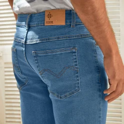 Jeans met 5-zakkenmodel, rekbaar katoen - binnenpijplengte 72 cm