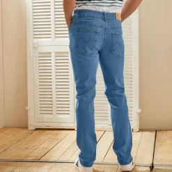 Jeans met 5-zakkenmodel, rekbaar katoen - binnenpijplengte 72 cm