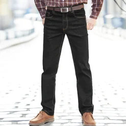 Jeans met 5-zakkenmodel, rekbaar katoen - binnenpijplengte 72 cm