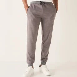 Joggingbroek met aangetrokken pijponderkanten, contrasterende details
