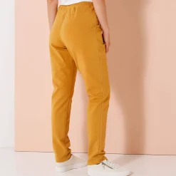 Joggpant in molton met elastische taille