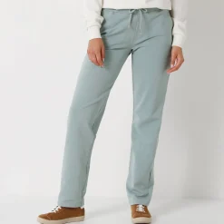 Joggpant in molton met elastische taille