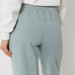 Joggpant in molton met elastische taille
