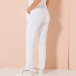 Joggpant in molton met elastische taille