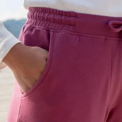 Joggpant in molton met elastische taille