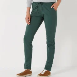 Joggpant in molton met elastische taille
