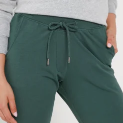 Joggpant in molton met elastische taille