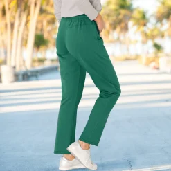 Joggpant in molton met elastische taille