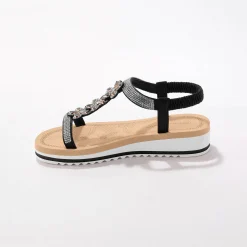 Juweelsandalen met doorloopzool