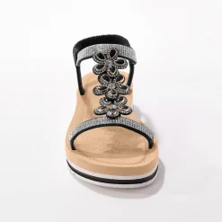 Juweelsandalen met doorloopzool