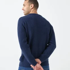 Kabeltrui met ronde hals