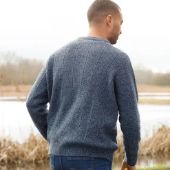 Kabeltrui met ronde hals
