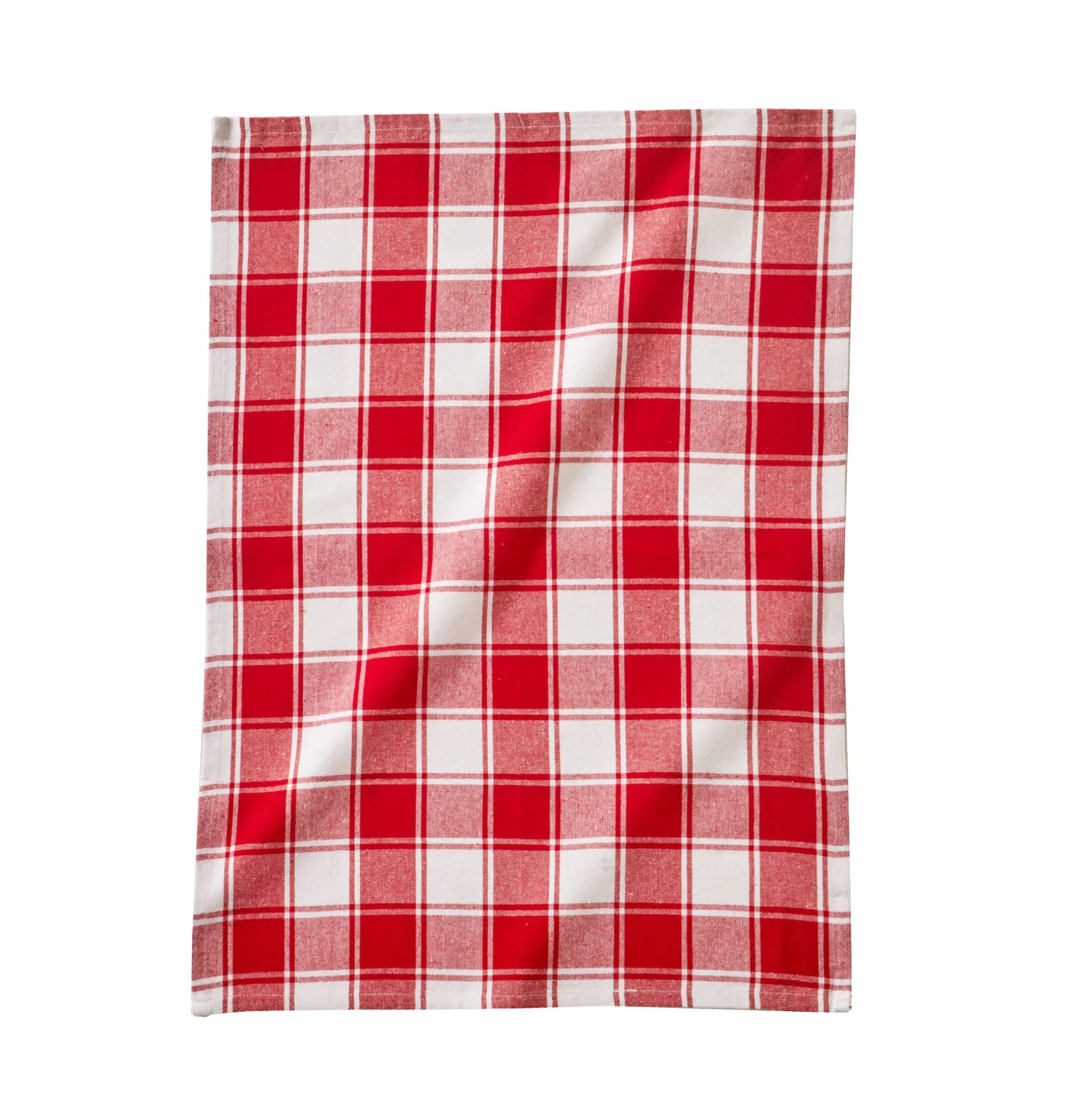 Katoenen droogdoek met ingeweven ruiten - set van 3