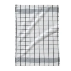 Katoenen droogdoek met ingeweven ruiten - set van 3