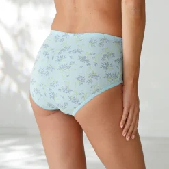 Katoenen maxislip in effen kleuren en met bloemenprint - set van 7