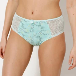Katoenen maxislip met lenteprint Coria - set van 2