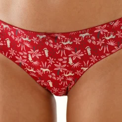 Katoenen midislip met "panter" print - Set van 4