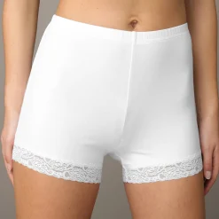 Katoenen shorty met kant - set van 2