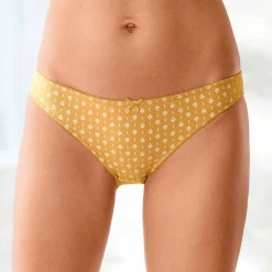 Katoenen slip met grafische print - set van 4
