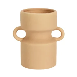 Keramische vaas met 2 oren, hoogte 15,5 cm