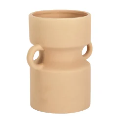 Keramische vaas met 2 oren, hoogte 15,5 cm