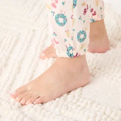 Kerstkrans pyjama + bijpassend slaapmasker