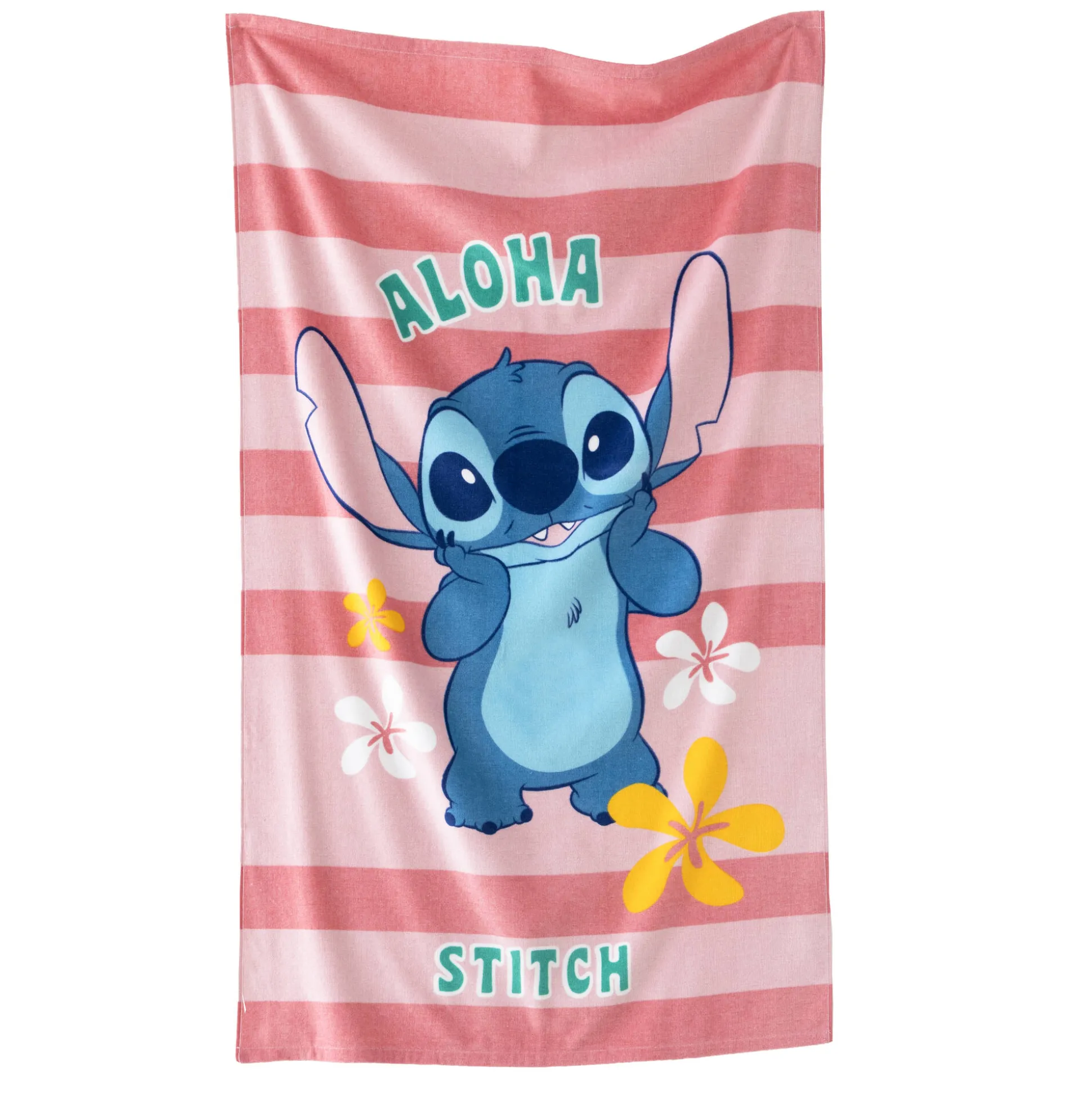 Kinderbadlaken Stitch®, katoenen badstof en velours - 320g/m²