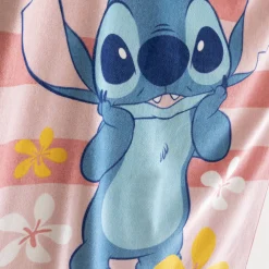 Kinderbadlaken Stitch®, katoenen badstof en velours - 320g/m²