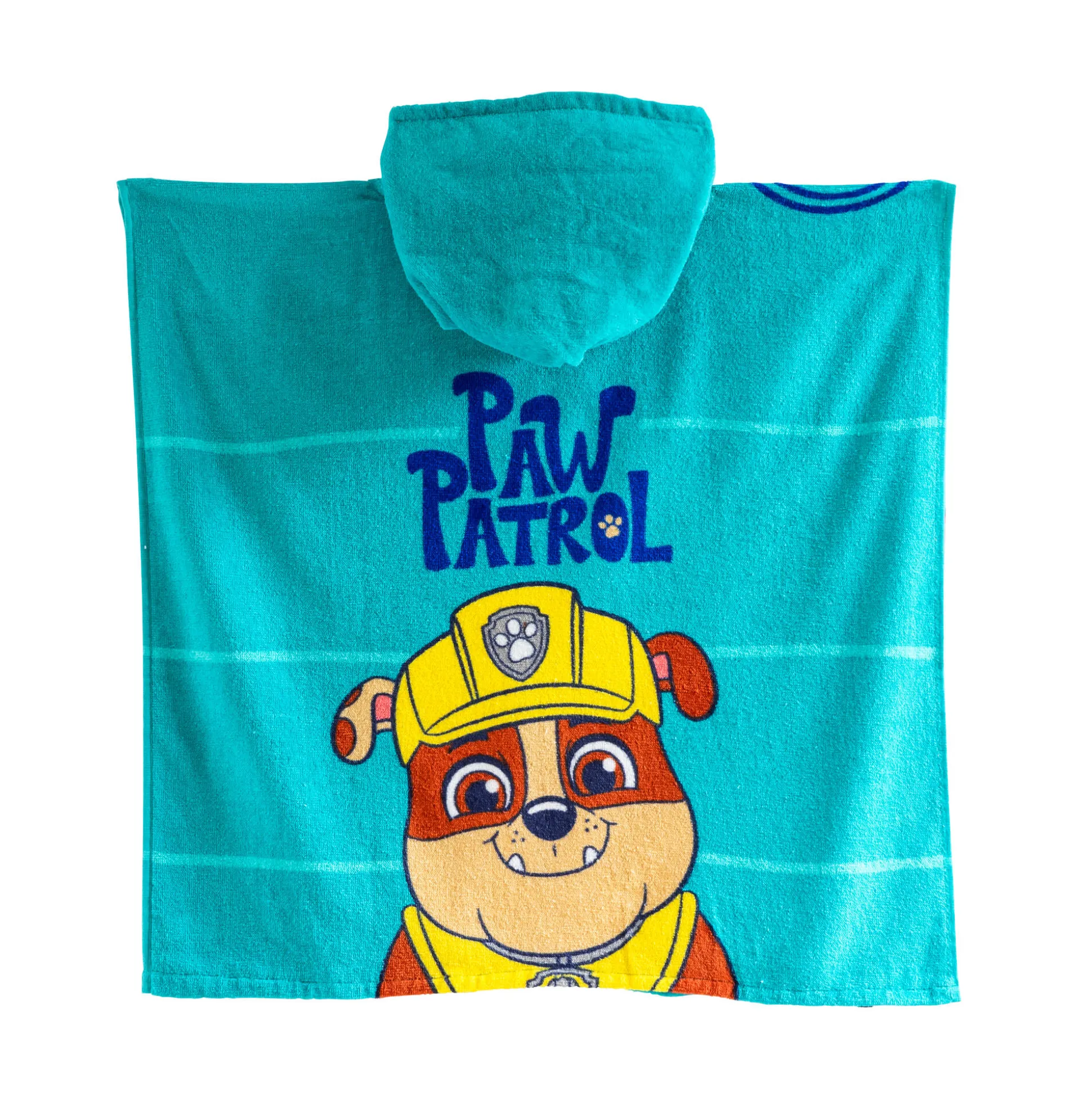 Kinderbadponcho Paw Patrol®, katoenen badstof en velours - 320g/m2