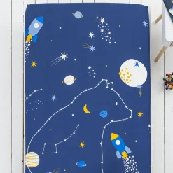 Kinderbedlinnen Melkwegprint - Katoen