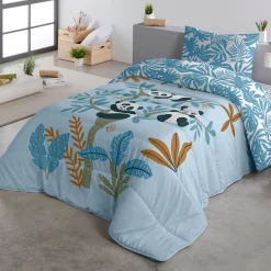 Kinderdekbed in microvezel met panda's 200 g/m²