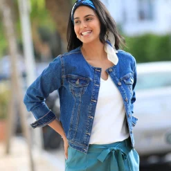 Kort jasje in jeans