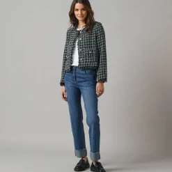 Kort jasje in tweed