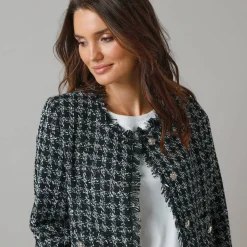 Kort jasje in tweed