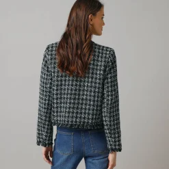 Kort jasje in tweed