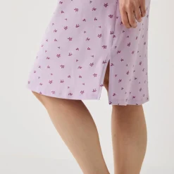 Kort nachthemd met bloemenprint