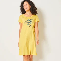 Kort nachthemd met bloemenprint